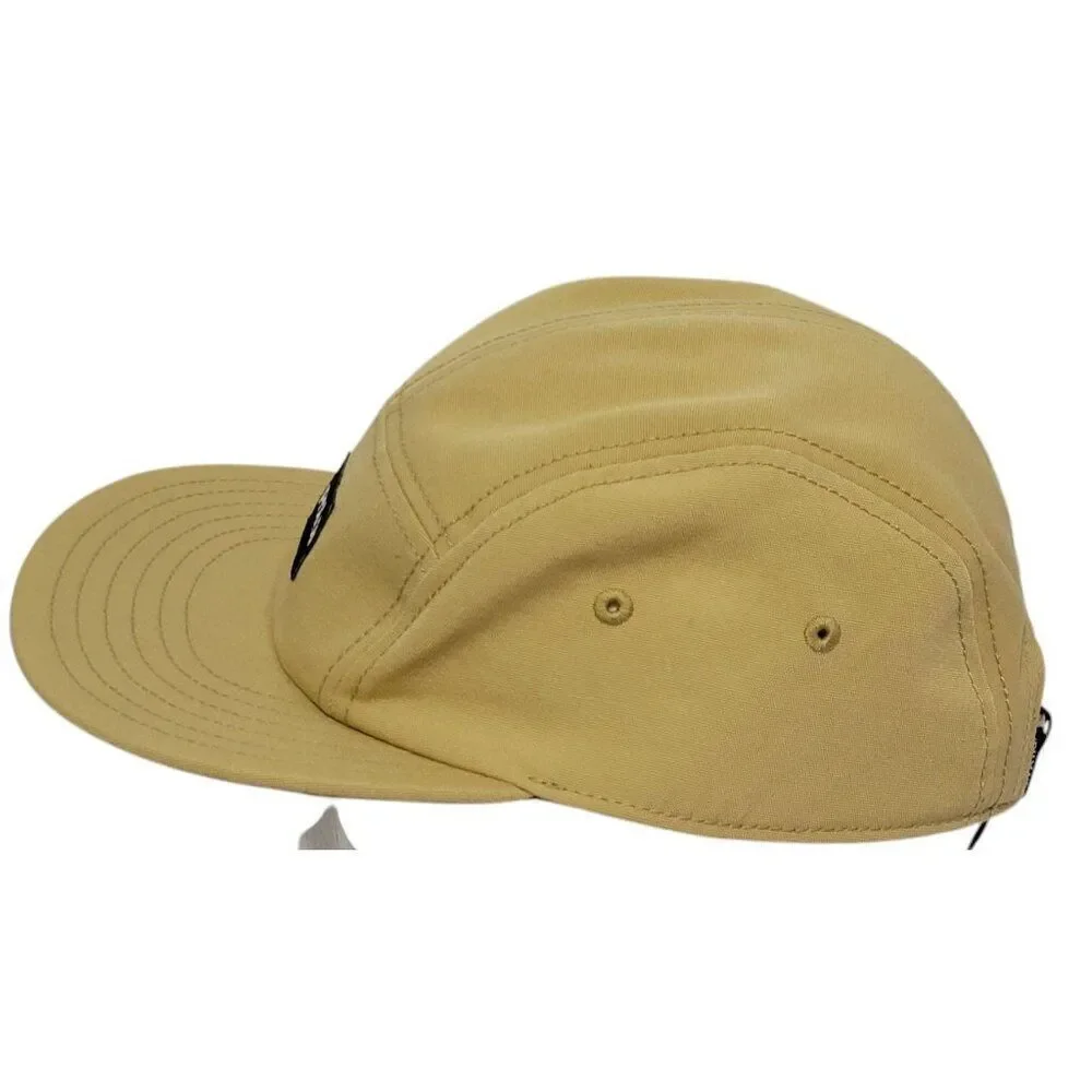 Prana Foothills Flat Brim‎ Hat UPF 50 Tan Adjustable Unisex Logo Packable NEW